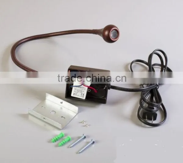 Flexible Gooseneck Sconce Wall Mounted LED Light Bronze Finish photo-5