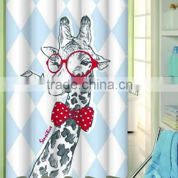 New Stylish Printed Water Proof Polyester Shower Curtain - Buy Shower Curtains,Polyester Shower Curtain