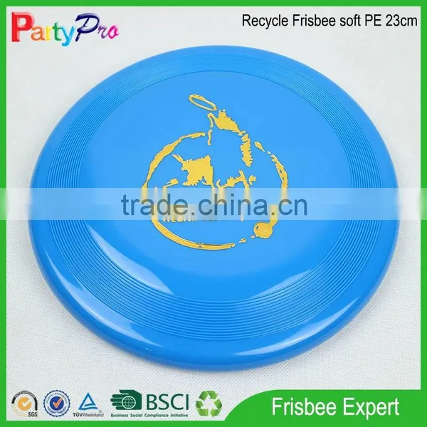Philippines Market 2015 BSCI Factory Cat Toys for Kids Soft PE 23cm Dia Plastic Frisbee for Sales photo-4