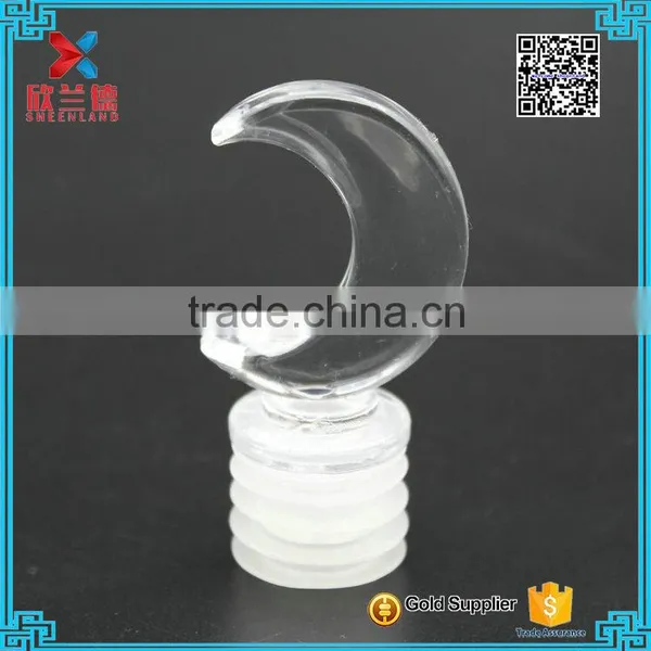 2016 Customer Design Moon Shape Plastic Cork for Diffuser Bottle