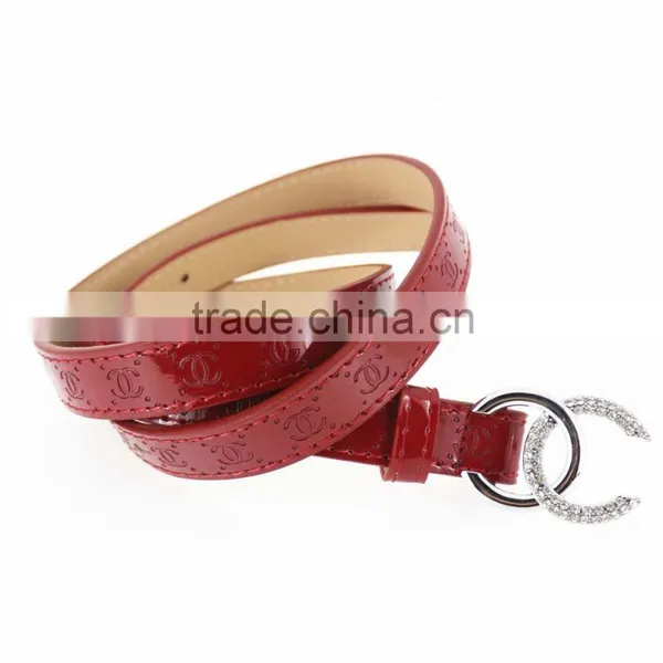 Women's pu Women Fashion pu Leather Belts With Shiny Shiny Accessorie photo-3