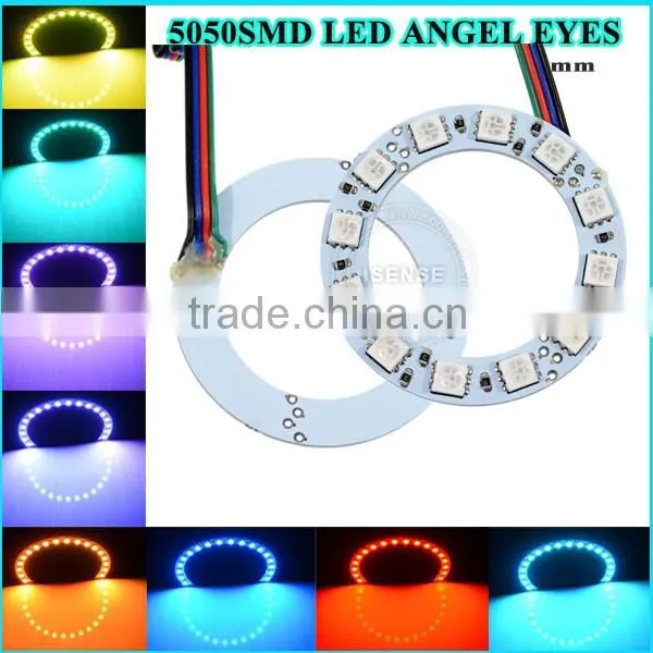 104mm DC12V Black PCB Semi Circle 5050 Smd Led Halo Rings With Different Color photo-3