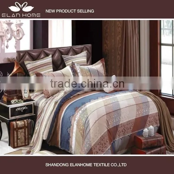 100% Cotton 128*68 40s*40s Pigment Printed Luxury Bedding Set With Zipper photo-2
