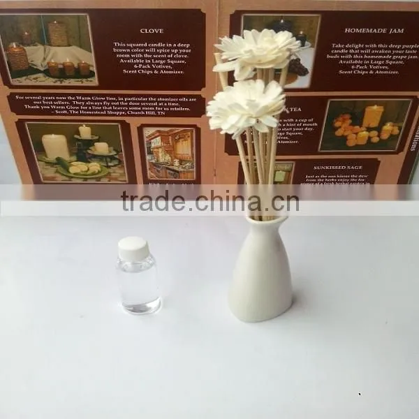 Decorative Aroma Ceramic Sola Flower Fragrance Diffuser With Rattan Sticks photo-5