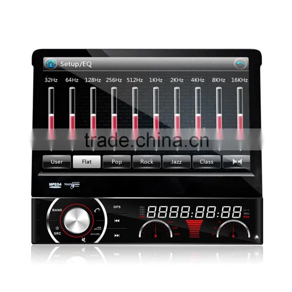 Winmark 7 Inch 1 Din Car Stereo Motorized Retractable Monitor Touch Screen Wifi 3G GPS Bluetooth Digital TV Input Universal photo-4