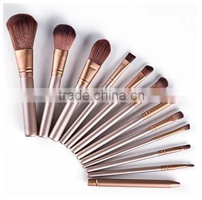 12PCS Cosmetic Professional Brush Set With Metal Box With Logo OEM / ODM Are Accepted photo-3