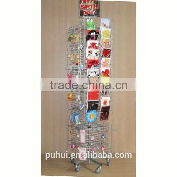 Qualified Metal Revolving Floor Card Stand From China photo-5