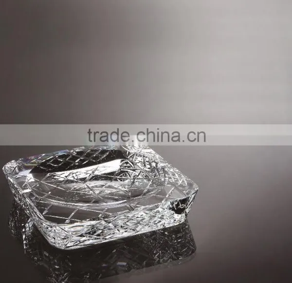 Crystal Glass craft art ashtray