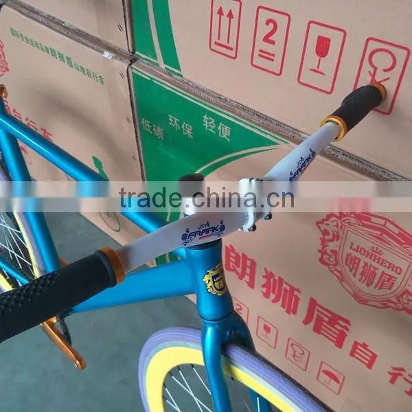 Blue Fixed Gear Bike Fixed Bicycle Supplier Single Speed 700C Bike Fixie photo-4