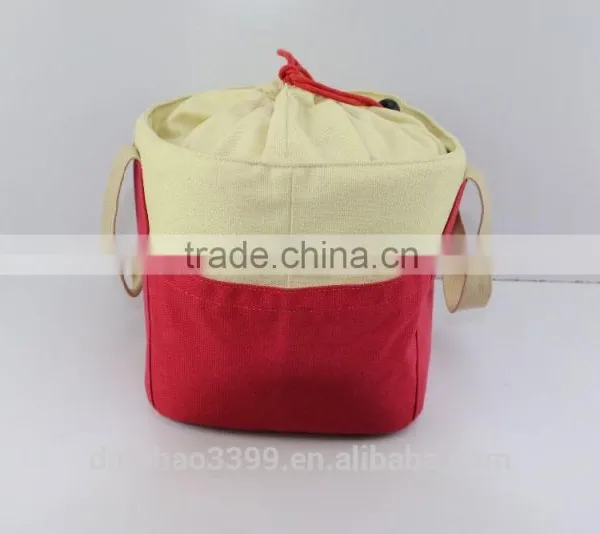 2016 New Design Cooler Bag Cotton Lunch Bag Fashion Drawstring Cooler Bag photo-5