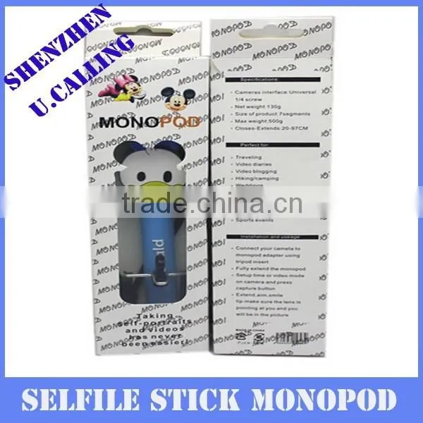 Hot Selling Cartoon Micky Hello Kitty Monopod For IPhone Samsung Android Mobile photo-4