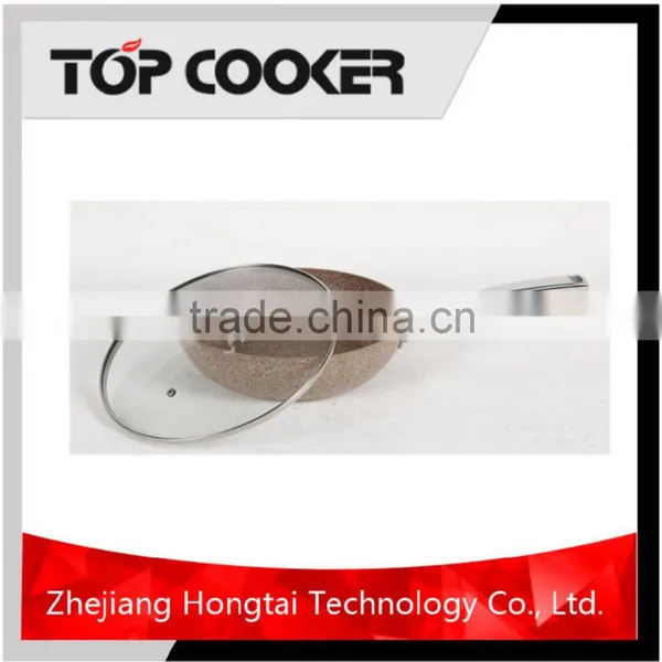 Forged Aluminum Marble Coating Chinese Gas Burner Wok Range photo-3