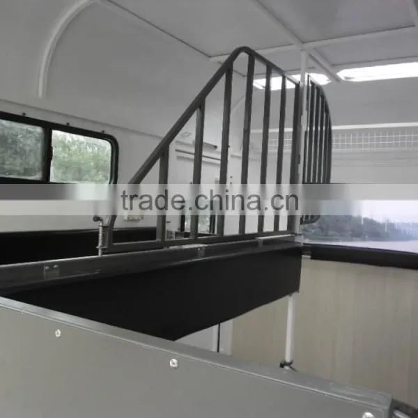 2 Horse Straight Load Trailer With Awning for Hot Sale photo-5