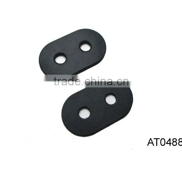 Two Holes for Rope Crossing Leather Patch Pig Nose Buckle photo-2
