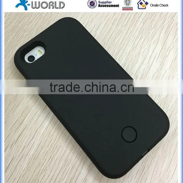 Hot Selling Led Bulb Flash Light Case for Iphone 6s/6s Plus, Selfie Led Case for Iphone 5 photo-2