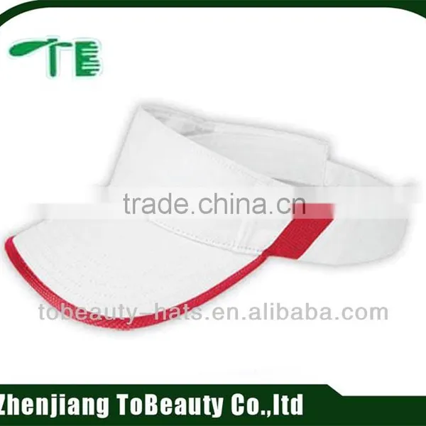 White Tennis Visor Cap