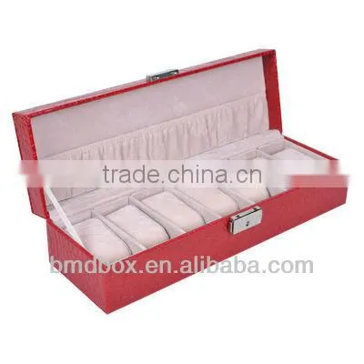 Hot Sale Rectangular Leather Watch Boxes For Women