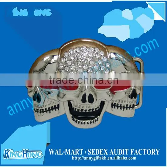 Novelty Crystal Skull Belt Buckle photo-2