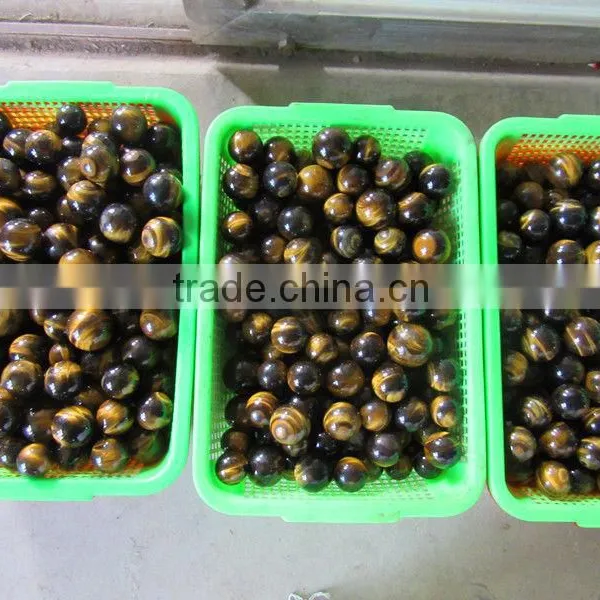 New Promoted 100% Pure Natural Tiger Eye Ball for Home Decoration photo-3