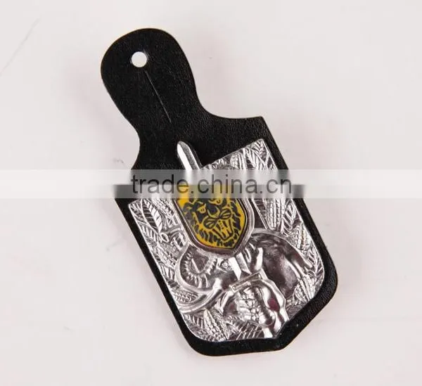 Fashion Metal Leather Label