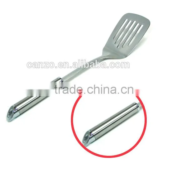 Popular High Quality Kitchen Utensils Stainless Steel Slotted Steak Turner/spatula photo-2