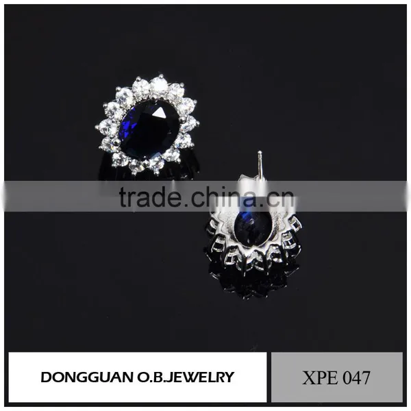 Black Agate Earring With Zircon for Wedding Part Earring Fashion Jewelry photo-2