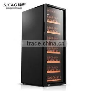 SICAO New Compressor Wine Cellar Cooler Double Layer Glass Door Wine Refrigerators With AC100~240V photo-6