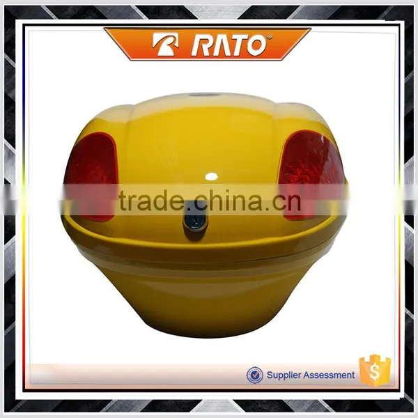 Good Material Yellow Motorcycle Rear Box Top Box Motorcycle Tail Box photo-2