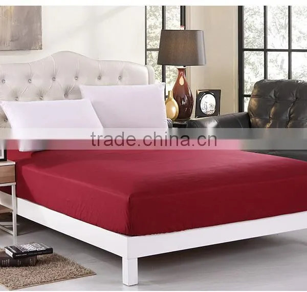 Yellow Or Red Colored Polyester Knit Waterproof Mattress Protector photo-5
