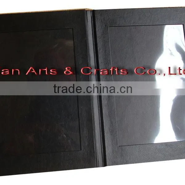 Leather Folders With 2 Plastic Pockets photo-2
