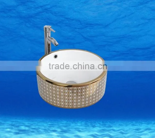 Fasion Colour Bathroom Design Professional Porcelain Wash Color Basins Above Washing Machine photo-2