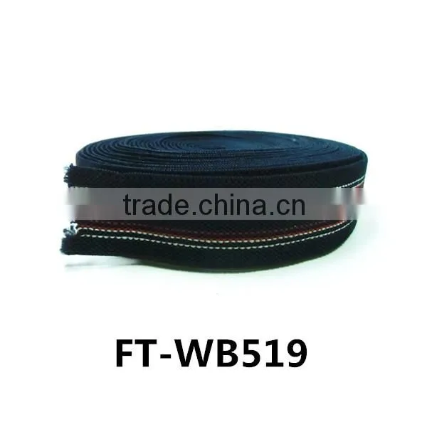 2015 New Elastic Webbing Use to Suspender and Underwear Straped Elastic Band 10-80mm Wide FT-WB519