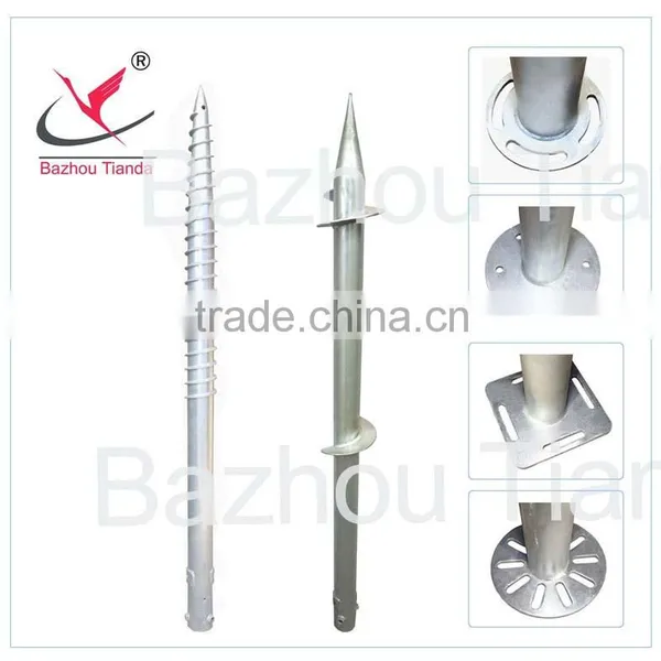 Hot-dip Galvanized Bracket Screw Pile for Solar Power System photo-2