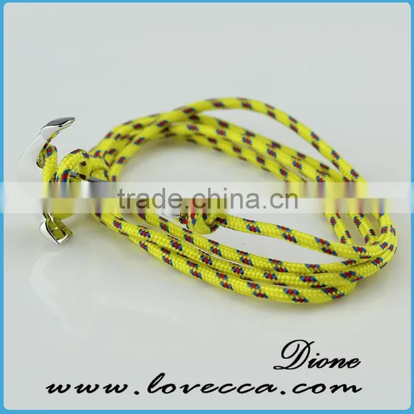New Designs For Men Military Bracelets Rope Name Bracelets Anchor Rope Bracelet photo-4