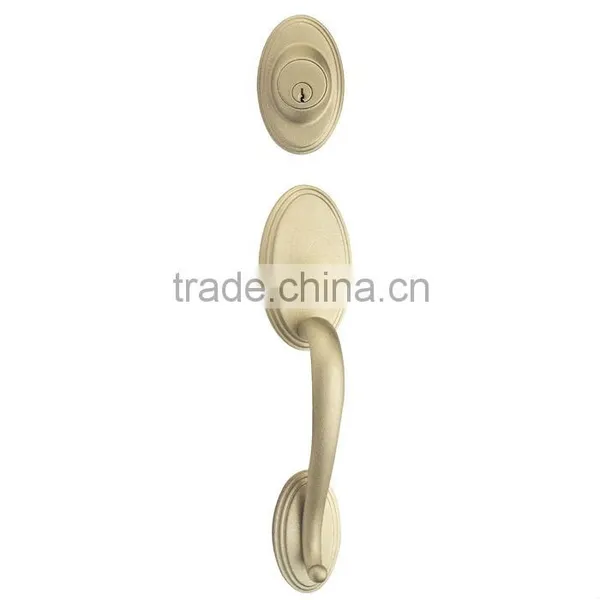 2013 North America Style Residential Brass Grade 3 Door Grip Handle Lockset