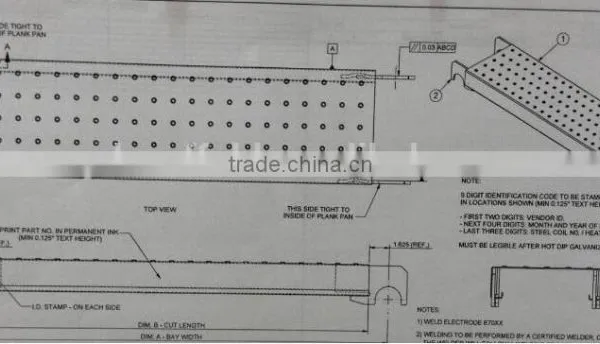 Cuplock Type Steel Plank