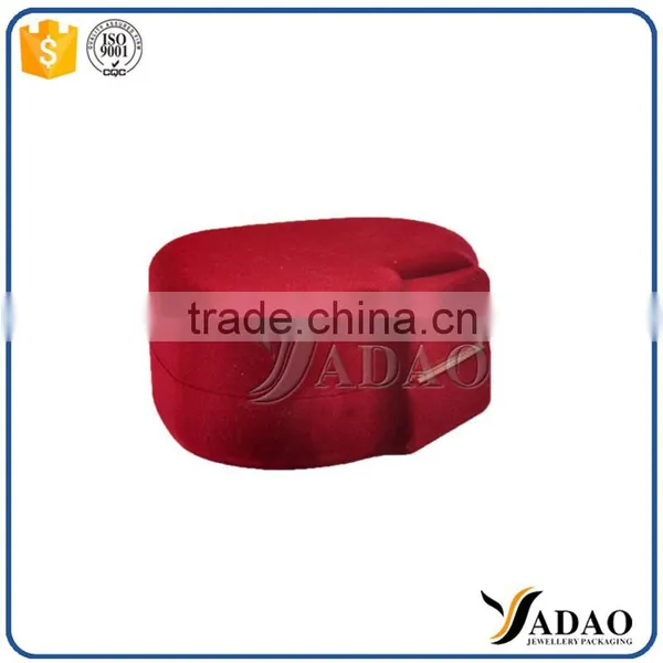 Heart Shape Red Flocking Sofia Jewelry Gift Packaging Box photo-4