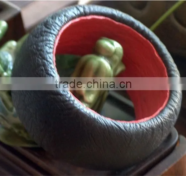 Ostrich Wristlets for Girl Real Leather Branded Bangles Made in China