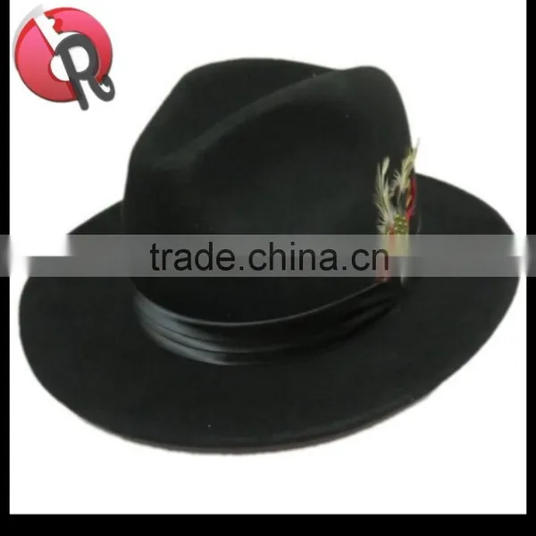 Australia Wool Felt Gangster Fedora Hat photo-5