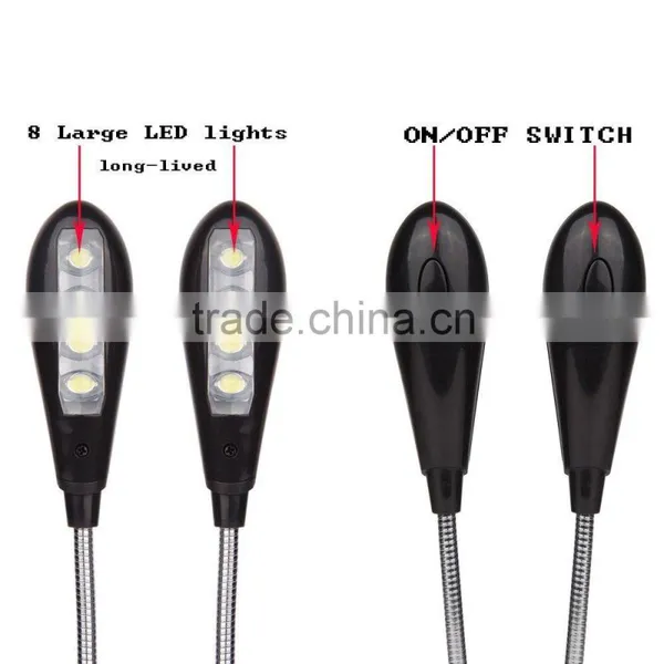 8 LED Rechargeable Reading Light Book Light for Wholesale on Amazon photo-4