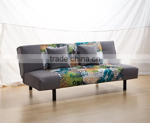 Home Furmiture and Living Room Confortable Fabric 2 Folded Sofa Bed Design photo-3