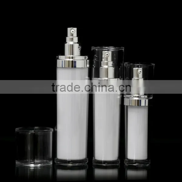 High Quiality Plastic Liquid Bottle Cosmetic Packaging Acrylic Lotion Bottle Cone Shape