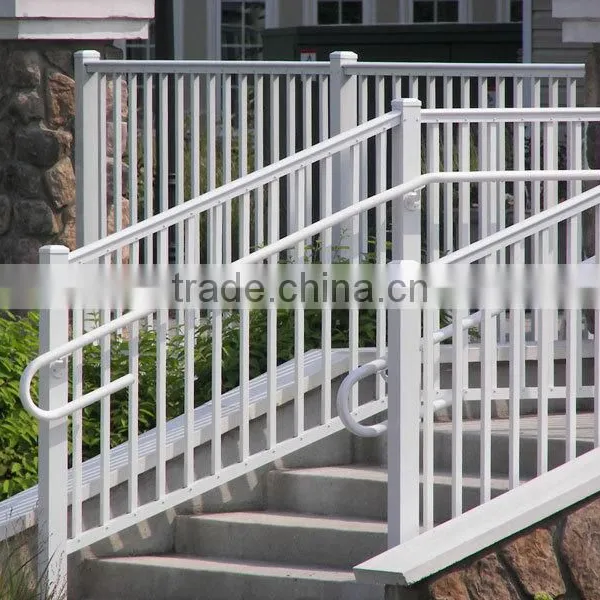 Hot Sale Wrought Iron Straight Staircase Easily Install Factory Manufacture photo-3