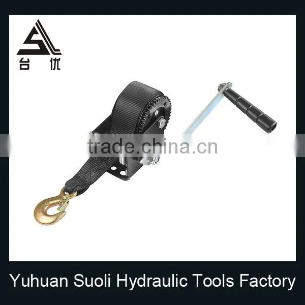 Manufacturing 1200lbs Galvanized Manual Rescue Winch With Belt photo-4