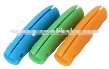 FDA / LFGB Food Grade Detachable Silicone Bag Holder Handle / Silicone Shopping Bag Handle photo-6