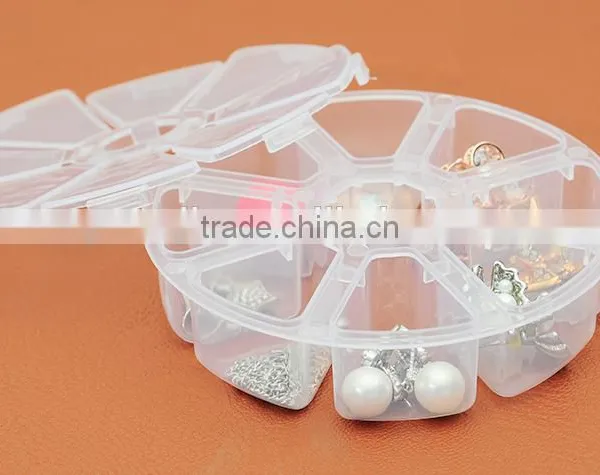 Round 8Lattice Transparent With Cover Storage Box photo-6