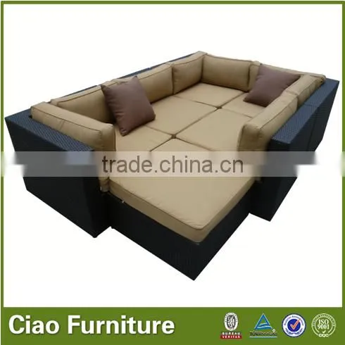 Outdoor Aluminium Furniture Cheap New Design Living Room Sofa Set Olyester Rattan photo-2