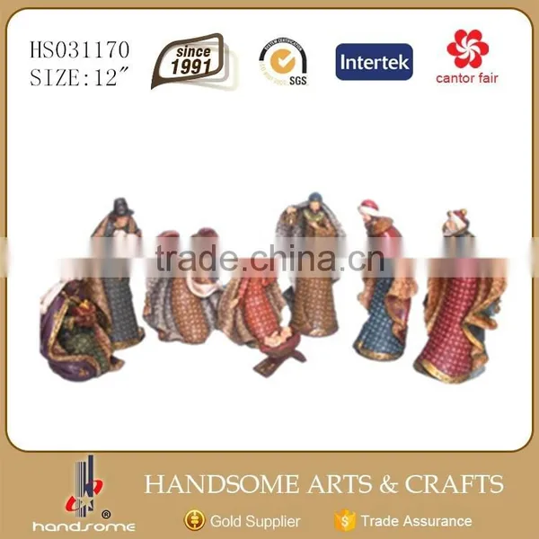 5 Inch Resin Religious Craft Home Decoration Christmas Gift Nativity Set photo-3