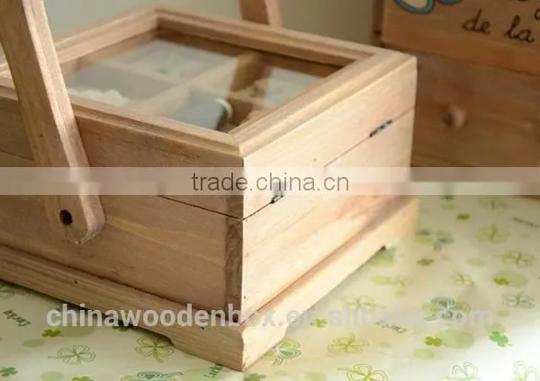 2015 Popular Customize Folding Wooden Sewing Box photo-4