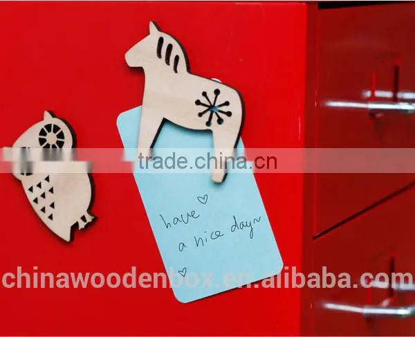 Refined Wooden Label Stickers With Magnet for Fridge photo-3